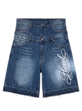 Double Waist Denim Jorts