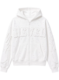 [PRE-ORDER] Shining Glacier White Zip Hoodie