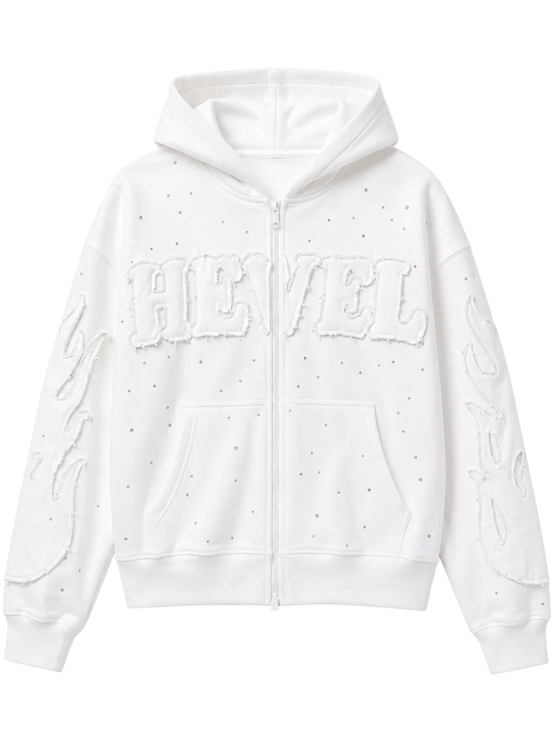 [PRE-ORDER] Shining Glacier White Zip Hoodie