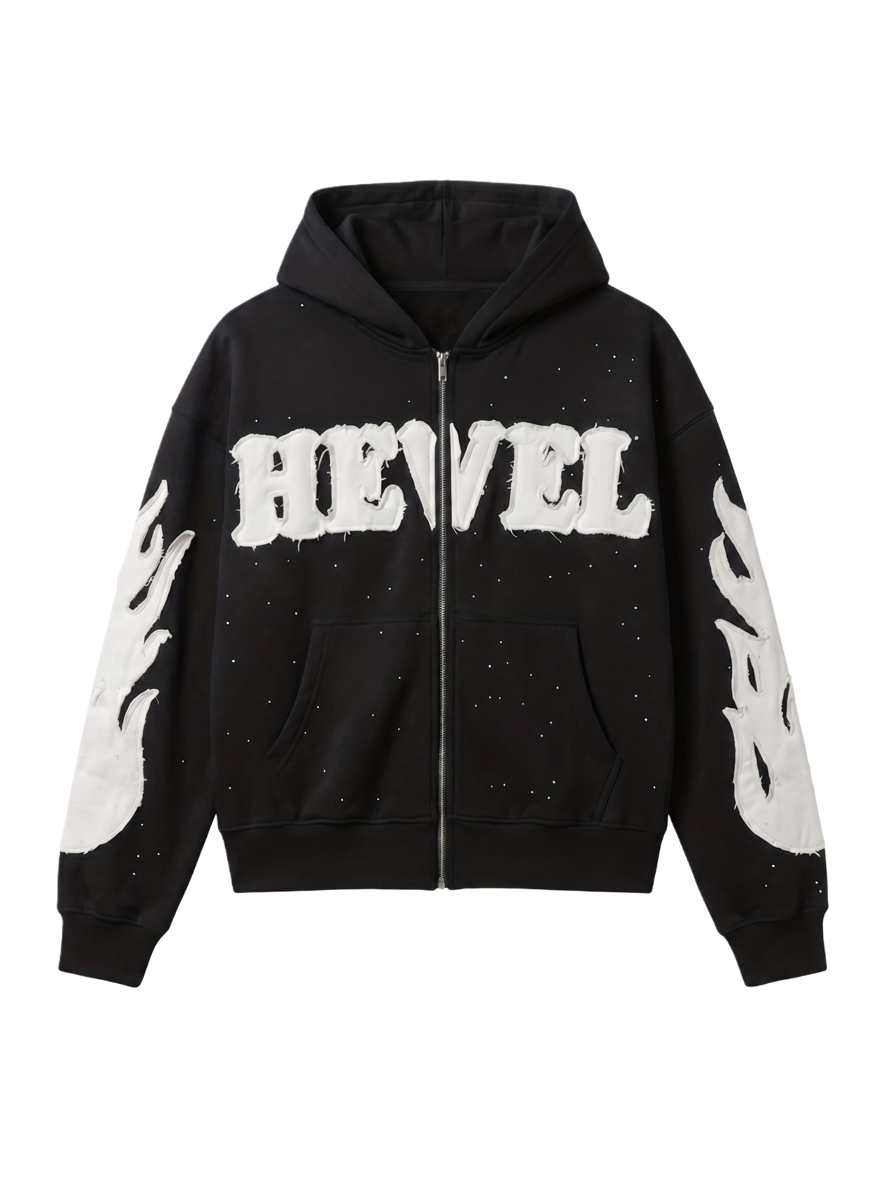 [Pre-Order] Shining Black Zip Hoodie